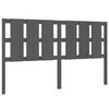 vidaXL Cabeceira de cama 185,5x4x100 cm pinho maci&ccedil;o cinzento