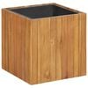 vidaXL Vaso/floreira de jardim 43,5x43,5x44 cm ac&aacute;cia maci&ccedil;a