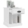 vidaXL Mesa de cabeceira 43x36x50 cm branco