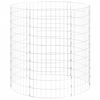 vidaXL Compostor de jardim &Oslash;100x100 cm a&ccedil;o galvanizado