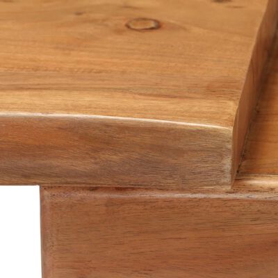 vidaXL Mesa consola madeira de acácia maciça 115x35x76 cm