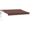 vidaXL Toldo retr&aacute;til Amarelo com Estrutura Branca 3,5 x 2,5 m