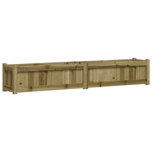 vidaXL Vaso/floreira de jardim 180x31x31cm madeira de pinho impregnada