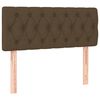 vidaXL Cama box spring c/ colch&atilde;o/LED 120x190cm tecido castanho-escuro