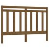 vidaXL Cabeceira de cama 126x4x100 cm pinho maci&ccedil;o castanho mel