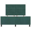 vidaXL Cama Box com cabeceira Verde Escuro 140 x 200 cm Veludo