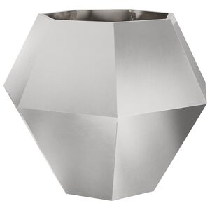 vidaXL Floreira Prateado 100 x 100 x 80 cm A&ccedil;o inoxid&aacute;vel