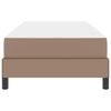 vidaXL Estrutura da Cama com colch&atilde;o Cappuccino 90 x 190 cm tecido