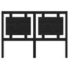 vidaXL Cabeceira de cama 140,5x4x100 cm pinho maci&ccedil;o preto