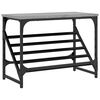 vidaXL Sapateira 60x30x45 cm derivados de madeira cinzento sonoma