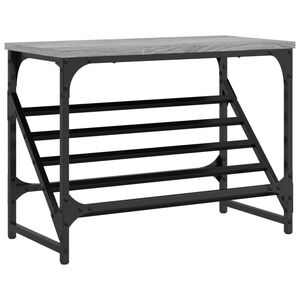 vidaXL Sapateira 60x30x45 cm derivados de madeira cinzento sonoma