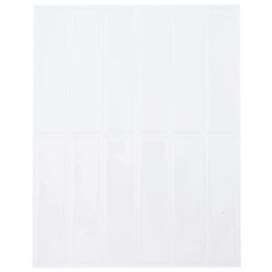 vidaXL Azulejo Retangular 10 unid. Branco 29 x 23 x 0,08 cm