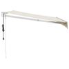 vidaXL Toldo retr&aacute;til autom&aacute;tico 3x2,5 m cor creme