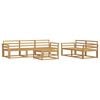 vidaXL Conjunto de Sof&aacute;s para Exterior 6 unid. Branco