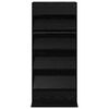 vidaXL Estante de Revistas Carvalho Preto 70 x 41 x 156 cm