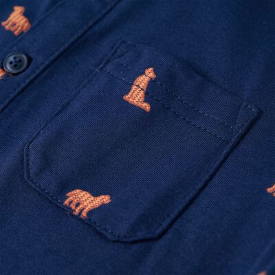 Camisa de criança azul-marinho 92