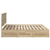 vidaXL Estrutura da Cama com gaveta Carvalho Sonoma 200 x 200 cm