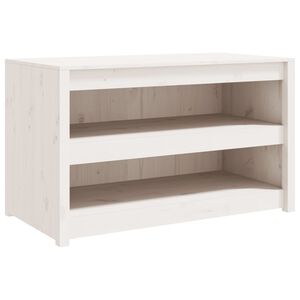 vidaXL Arm&aacute;rio de cozinha p/ exterior 106x55x64 cm pinho maci&ccedil;o branco