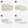 vidaXL Sof&aacute;-Cama 110cm Creme Veludo