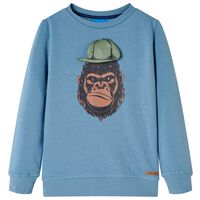 Sweatshirt para criança azul-médio 92