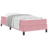vidaXL Cama Box com colch&atilde;o Rosa 100 x 200 cm tecido