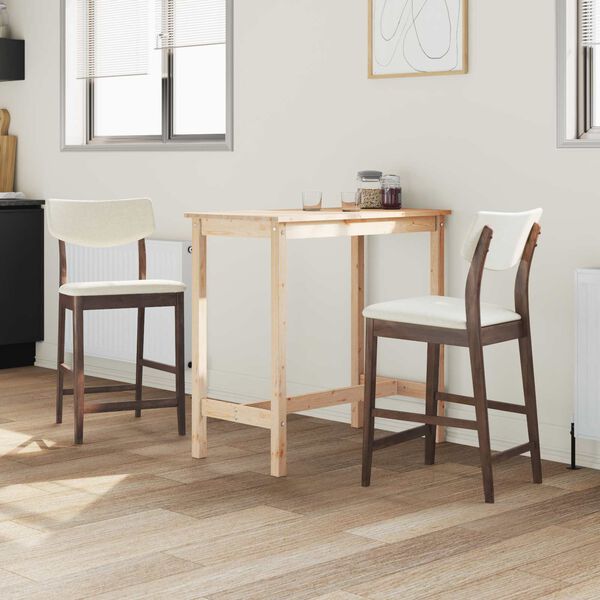 vidaXL Cadeiras de Jantar 2 pcs Marrom Claro 48 x 49 x 95 cm