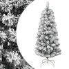 vidaXL &Aacute;rvore de Natal artificial articulada c/ flocos de neve 150 cm