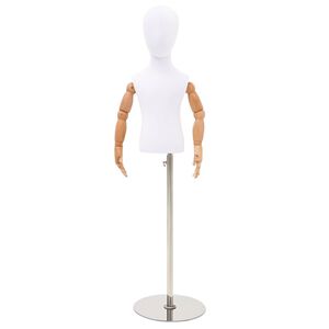 vidaXL Mannequin Ajust&aacute;vel de 120-157 cm com Base Unisexo PP Branco