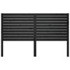 vidaXL Cabeceira de cama 126x4x100 cm pinho maciço preto