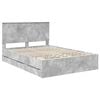 vidaXL Estrutura da Cama Cinzento 135 x 190 cm Madeira de Engenharia