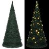 vidaXL Árvore Natal pop-up artificial pré-iluminada 210 cm verde