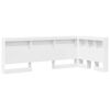 vidaXL Cabeceira de armazenamento Branco 90 cm Madeira processada