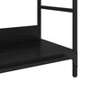 vidaXL Estante Carvalho preto 78.5 x 33 x 82 cm Madeira processada