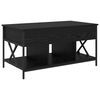 vidaXL Mesa de centro Carvalho Preto 100 x 55 x 48.5 cm
