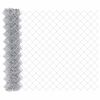 vidaXL Cerca de Malha 10 x 1 m A&ccedil;o galvanizado Prateado