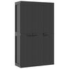 vidaXL M&oacute;vel de arruma&ccedil;&atilde;o para exterior 97x37x165 PP preto