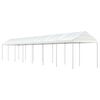 vidaXL Gazebo com telhado 15,61x2,28x2,69 m polietileno branco