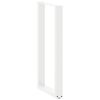vidaXL P&eacute;s de mesa de bar em forma de U, 2 pe&ccedil;as, branco, 40x (100-101) cm, a&ccedil;o