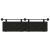 vidaXL Cabeceira Suspensa Preto 170 x 55 x 5 cm Couro Sint&eacute;tico