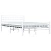 vidaXL Estrutura de cama metal 140x200 cm branco