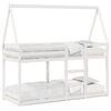 vidaXL Beliche com telhado 90x190 cm madeira de pinho maci&ccedil;a branco