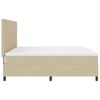 vidaXL Cama Box com cabeceira Cinza Claro e Branco 200 x 200 cm