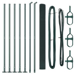 vidaXL Poste de Cerca Verde