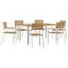 vidaXL Conjunto de Jantar para Jardim 7 unid.