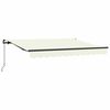 vidaXL Toldo Retr&aacute;til Manual Creme 300 x 200 cm tecido