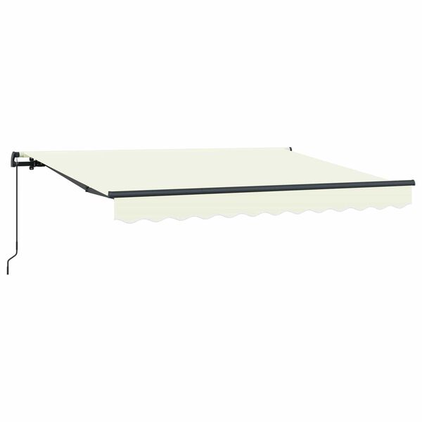 vidaXL Toldo Retr&aacute;til Manual Creme 300 x 200 cm tecido
