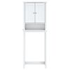 vidaXL Móvel de sanita BERG 60x27x164,5 cm madeira maciça branco