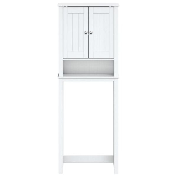 vidaXL Móvel de sanita BERG 60x27x164,5 cm madeira maciça branco
