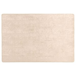 vidaXL Passadeira MARSA Creme 120 x 170 cm Poli&eacute;ster e PVC