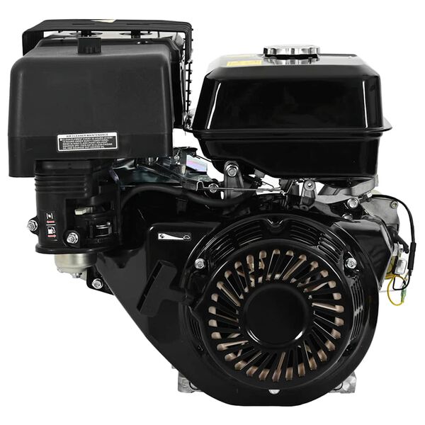 vidaXL Motor a gasolina 15 CV 11 kW preto